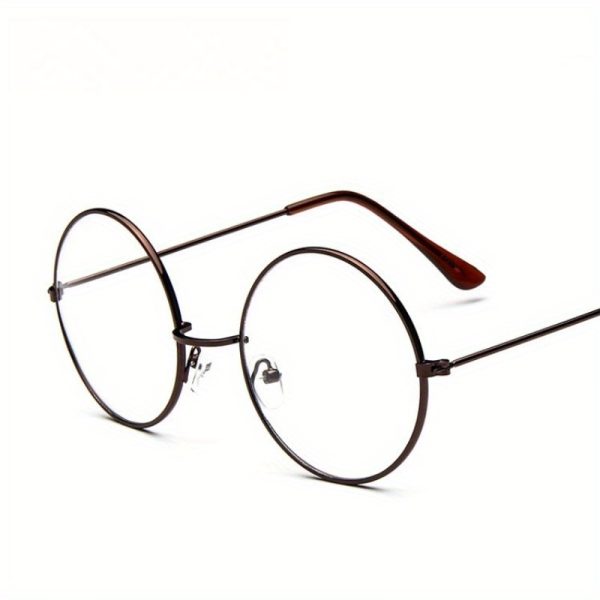 Large Frame Round Glasses Frame, Elegant and Intellectual Durable High-quality Glasses, Suitable for Daily Use