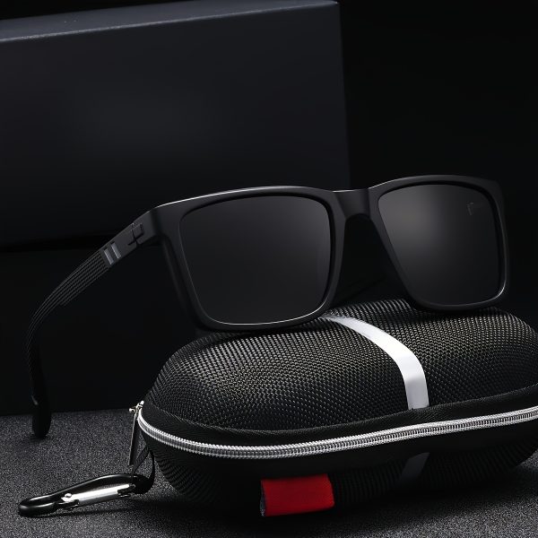 One High-Quality Pair of Polarized Sunglasses, Unisex, with UV400 Protection, Lightweight And Comfortable PC Material Square Frames, Perfect for Travel, Essential Sunglasses for Driving