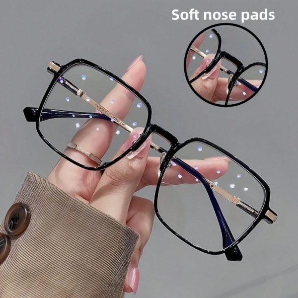 1 Pair Black Frame Square, Bohemian Style Glasses for Trip Daily Party Wear